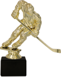 Figurka na kamiennym postumencie - Hokej - F182G/BK