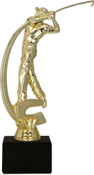 Figurka na kamiennym postumencie - Golf - F222G/BK