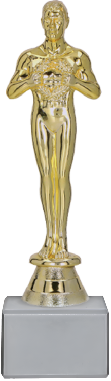 Złota Statuetka Wiktor 18cm F92B/G/WM
