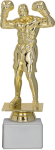 Figurka na kamiennym postumencie - Boks - F248G/WM