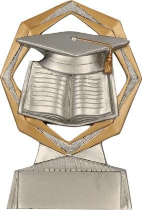 Statuetka Szkolna Książka i Biret RE040 11cm | Nagroda Odlewana