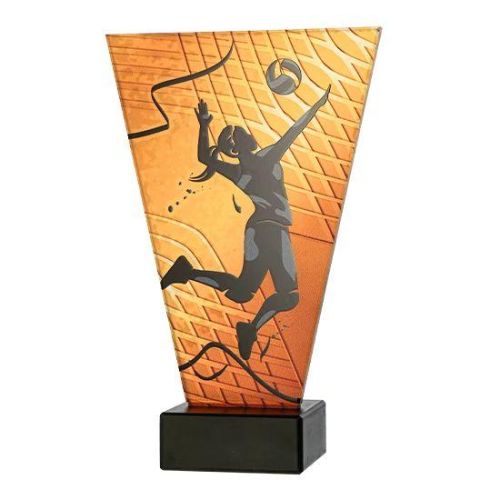 Statuetka Szklana Siatkówka Kobiet V-Line VL1/VOL1/BK | 4 Rozmiary