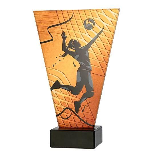 Statuetka Szklana Siatkówka Kobiet V-Line VL1/VOL1/BK | 4 Rozmiary