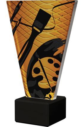 Statuetka Szklana Malarstwo 20,5cm VL1-B/PAI/BK