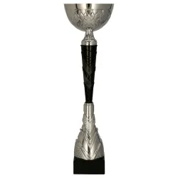 Puchar metalowy srebrno - czarny - 9301