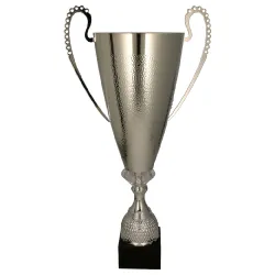 Puchar metalowy srebrny - 1077 - Z Diamentem