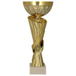 Puchar Metalowy Złoty 9293 | Z Przykrywką lub Bez, 5 Rozmiarów | Trofeum Sportowe