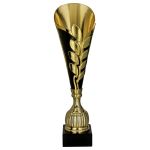 Puchar plastikowy złoto-czarny - 7262