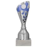 Puchar plastikowy srebrno-niebieski - 9316