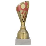 Puchar plastikowy złoto-czerwony - 9317