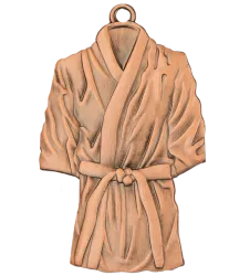Medal Stalowy Brązowy Karate/Judo - 50x32 mm - MMC37051/B