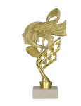 Statuetka Muzyczna Złota Jasny Marmur 21,5 cm B661/MUS/WM | Nagroda