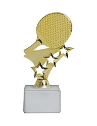 Figurka na kamiennym postumencie - Tenis stołowy - F277G/WM