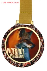 Medal na zamówienie Lis - Vicekról Polowania - 70 mm - MC6002/G-S+/HUN2B-PW - 7 DNI ROBOCZYCH