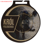 Medal na zamówienie - Król Polowania - Dzik - 70mm - MC6002/G-S+/HUN3A-PW-7 DNI ROBOCZYCH
