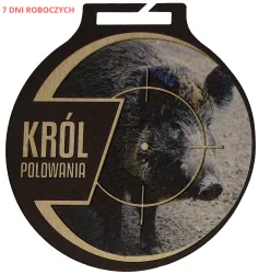 Medal na zamówienie - Król Polowania - Dzik - 70mm - MC6002/G-S+/HUN3A-PW-7 DNI ROBOCZYCH