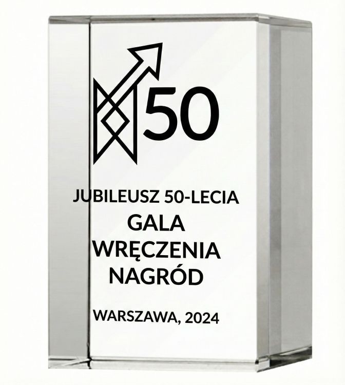 Trofeum szklane z grawerem z wypełnieniem KR5080