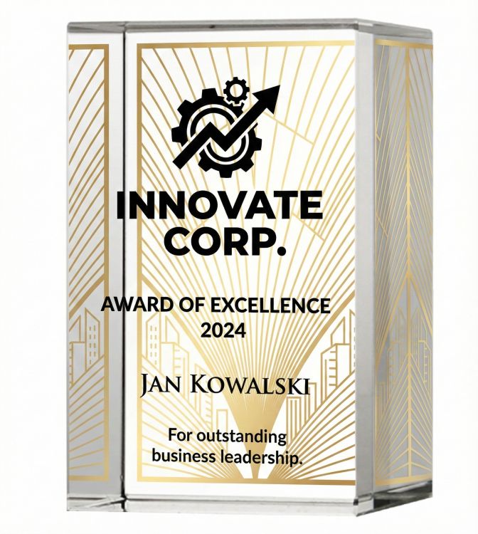 Prestiżowa statuetka z grawerem i nadrukiem KR5080