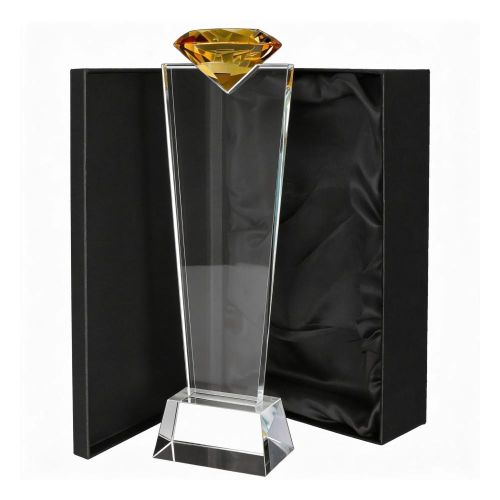 Wyróżnienie dla pracownika roku z diamentem gotowe w etui C083