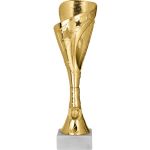 Złoty Puchar Plastikowy 9325 29-35,5 cm | Podstawa Marmurowa, Emblemat 25 mm