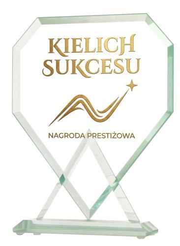 Klasyczna statuetka okolicznościowa grawer wypełniony farbą G048