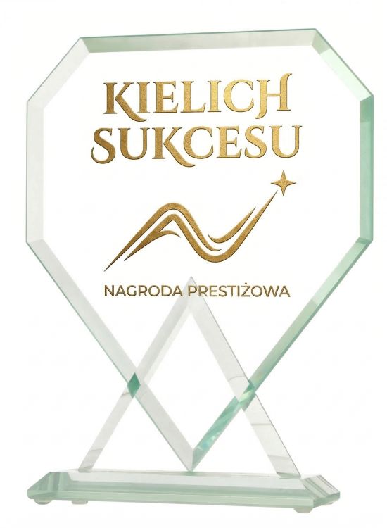 Klasyczna statuetka okolicznościowa grawer wypełniony farbą G048