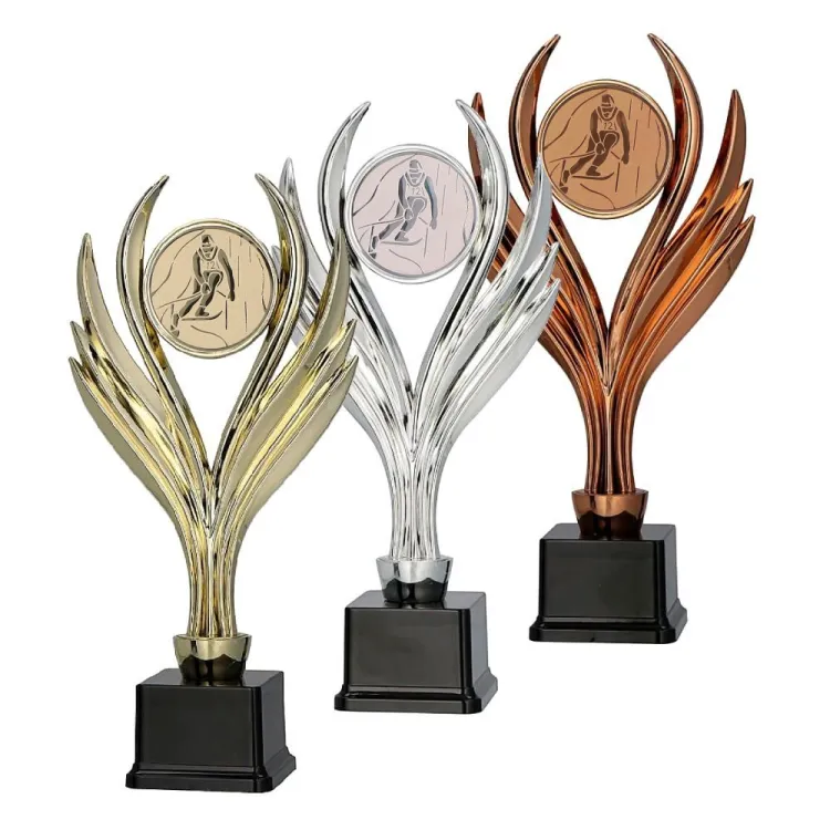 Dynamiczny Puchar Narciarski 9310-D2-A93 | Złoty, Srebrny, Brązowy (25 cm)