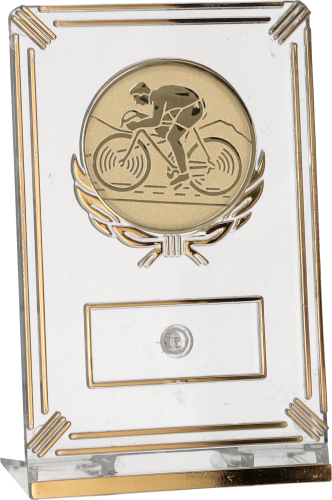 Trofeum Kolarskie 13 cm Złote | Kolarstwo Szosowe, Emblemat 50 mm