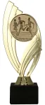 Złota Statuetka Biegowa B601G/BK-A32 na Kamiennej Podstawie | Lekkoatletyka, Bieżnia 19 cm