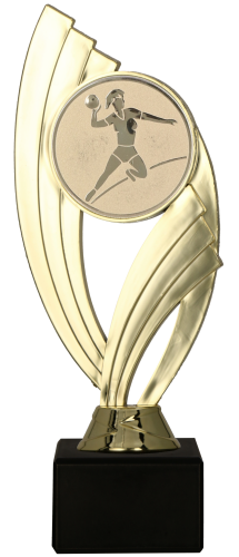 Statuetka Piłka Ręczna Kobiet 19cm | Szczypiornistka B601G/BK-A5