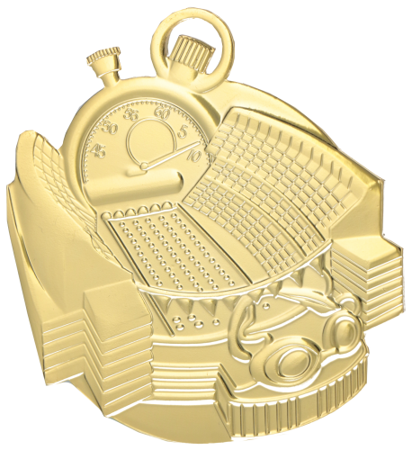 Medal złoty Pływanie 50mm Stalowy | Zawody Pływackie MMC6070/g