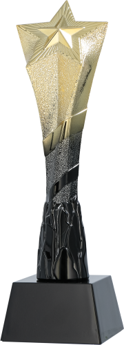 Figurka Gwiazda Złoto-Czarna A692