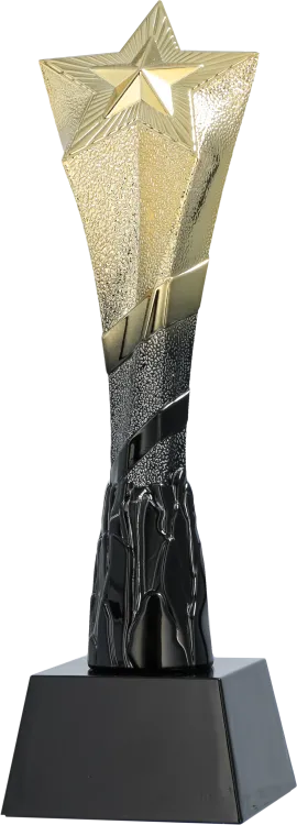 Figurka Gwiazda Złoto-Czarna A692