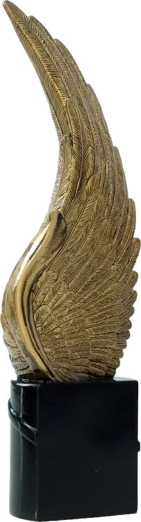Statuetka Odlewana Skrzydło Brązowa 25cm RP8010/BR | Nagroda Biznes