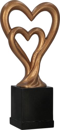 Statuetka Odlewana Podwójne Serce 25cm RP8006/G | Podziękowanie