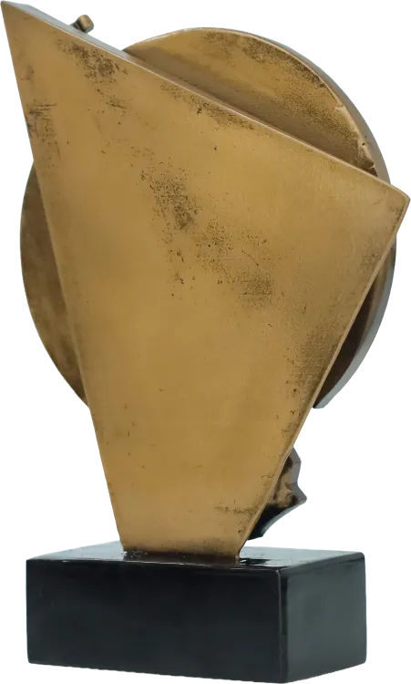 Statuetka Odlewana Strzelectwo Broń Krótka 18 cm RP8015/B