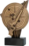 Statuetka Odlewana Strzelectwo Broń Długa 18 cm RP8014/BR | Nagroda Sportowa