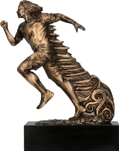 Statuetka Odlewana Bieganie Biegacz 22,5cm RP8004/BR | Nagroda