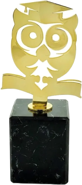 Statuetka Metalowa Sowa Biret 4215-FM02-B