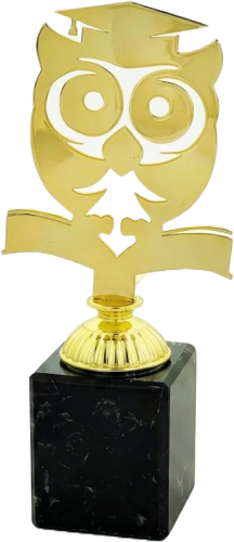 Statuetka Metalowa Sowa Biret 4215-FM02-C
