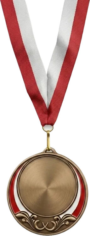 Zestaw Promocyjny Medal Złoty 70 mm M18 Flaga Polski