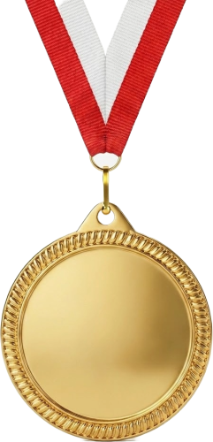 Najtańszy Medal Złoty 32 mm ze Wstążką MMC3232