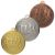 Medal Stalowy Biegi MMC3071 70 mm | Złoty Srebrny Brązowy