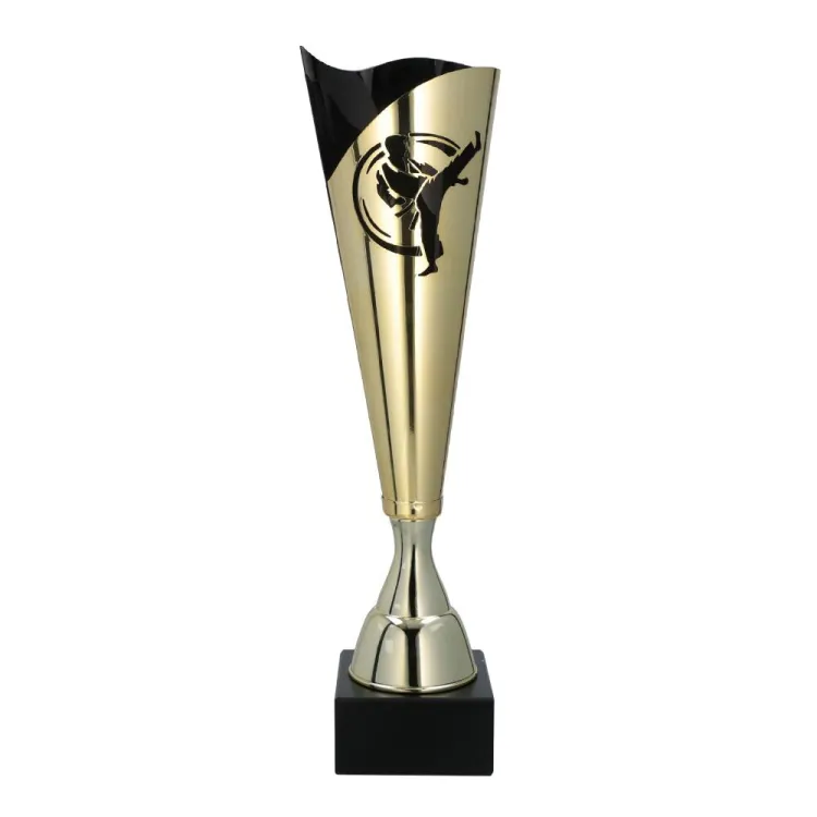 Puchar Metalowy Karate 3164/KAR Złoto-Czarny 38,5 – 42,5 cm