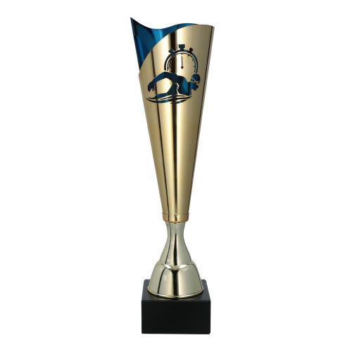Puchar Metalowy Pływanie 3164/SWI Złoto-Niebieski 38,5 – 42,5 cm