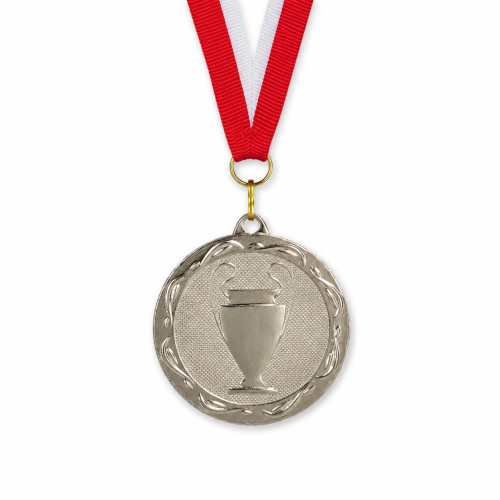 Najtańszy Medal Srebrny 32 mm ze Wstążką MMC1032/S | Wyprzedaż