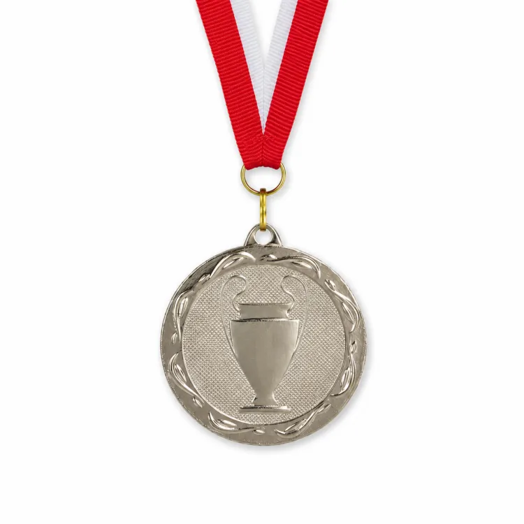 Najtańszy Medal Srebrny 32 mm ze Wstążką MMC1032/S | Wyprzedaż