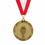 Najtańszy Medal Złoty 32 mm ze Wstążką MMC1032/G | Wyprzedaż