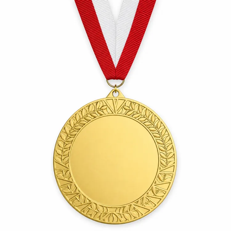 Najtańszy Medal Złoty 32 mm ze Wstążką MMC1332 | Wyprzedaż
