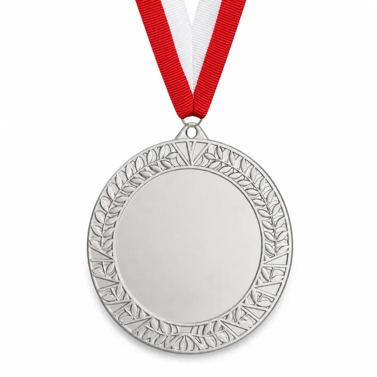 Najtańszy Medal Srebrny 32 mm ze Wstążką MMC1332/S | Wyprzedaż
